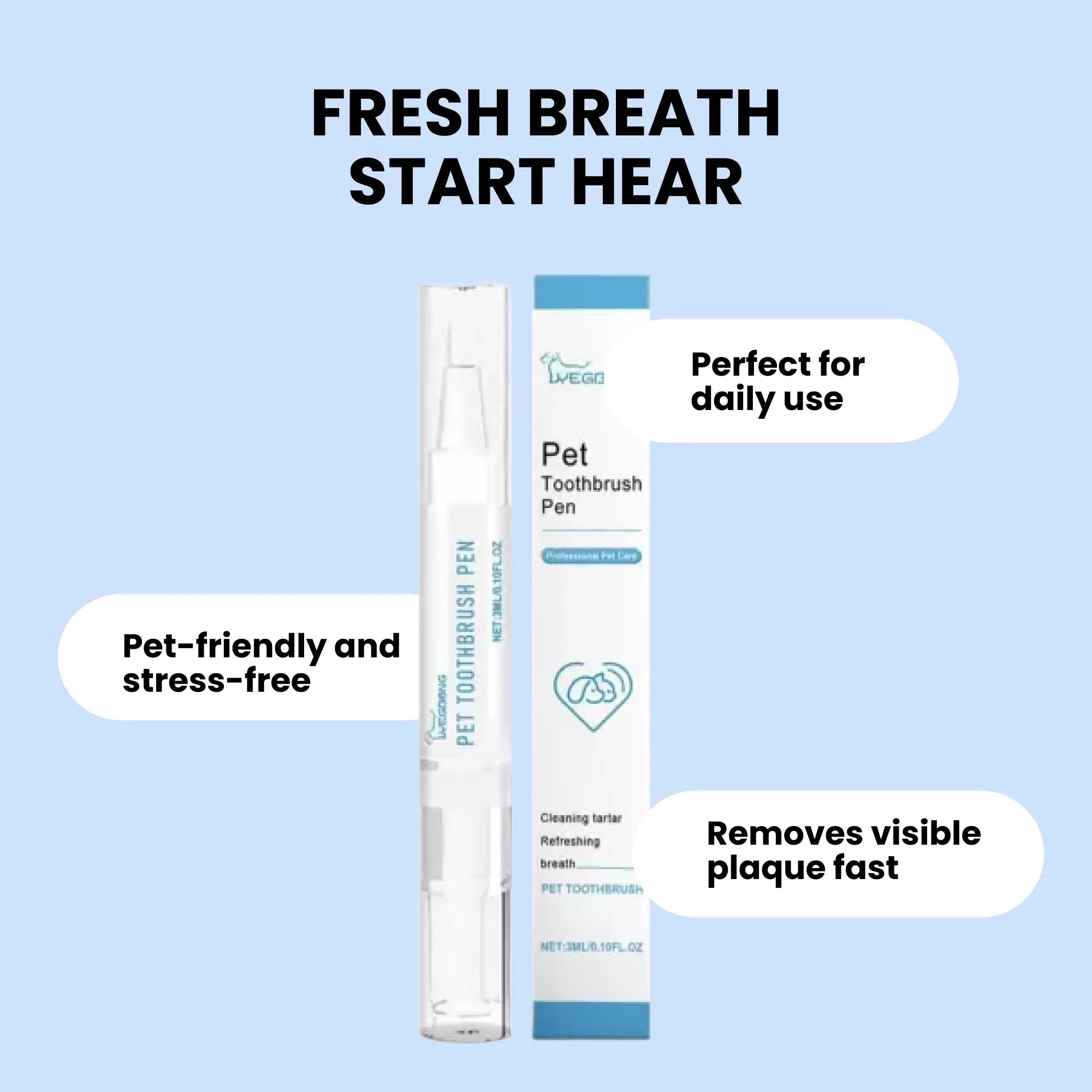 Pet Toothbrush Pen (One Piece)