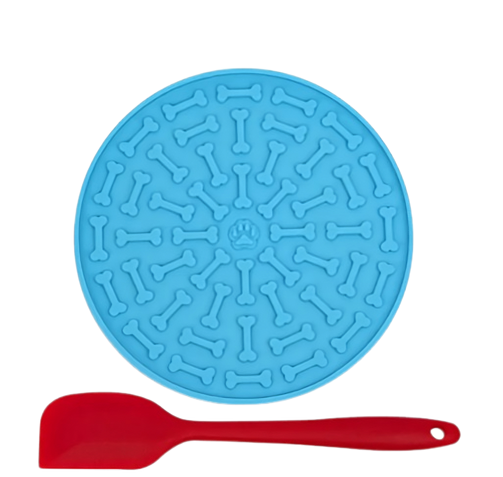 Dog Lick Mat for Anxiety Relief & Bath Time - Slow Feeder Suction Mat for Pets
